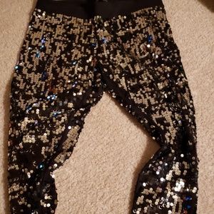 Express sequin spandex leggings